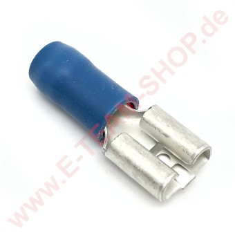 Flachsteckhülse 6,3mm 1,5-2,5mm²  isoliert blau 
