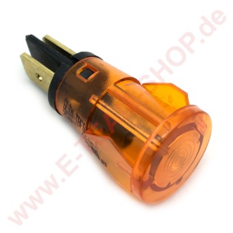 Kontrolllampe 230V orange, für Bohrung Ø 13mm 
