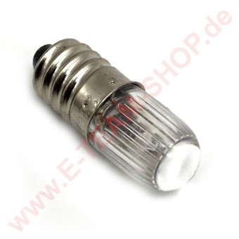 Glimmlampe 230V, E10, 2W Maße Ø 10x28mm - Neon 