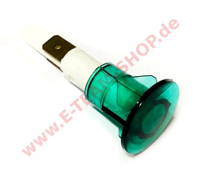 Kontrolllampe 230V grün, für Bohrung Ø 13mm 