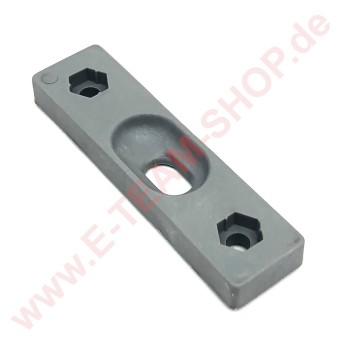 Gleitplatte für Tür 64x16x7mm Lochabstand 45mm, z.B. für Spülmaschine Alpeninox, Electrolux, Zanussi 