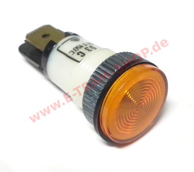 Kontrolllampe 230V orange, für Bohrung Ø 13mm 