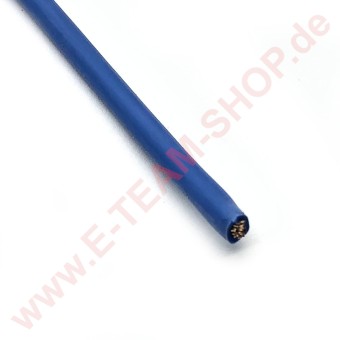 Kupferlitze 2,5mm² blau Dauertemperatur -60 bis +180°C Spitze +230°C verzinnt Isolierung Silikon 