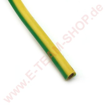 Kupferlitze 2,5mm² gelb/grün Dauertemperatur -60 bis +180°C Leiter Kupferlitze vernickelt Isolierung Silikon 