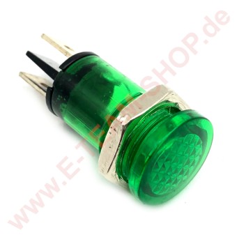 Kontrolllampe 230V grün für Bohrung Ø 13mm Kopf Ø 15mm z.B. für Hendi Heißluftofen, Toaster, Salamander 